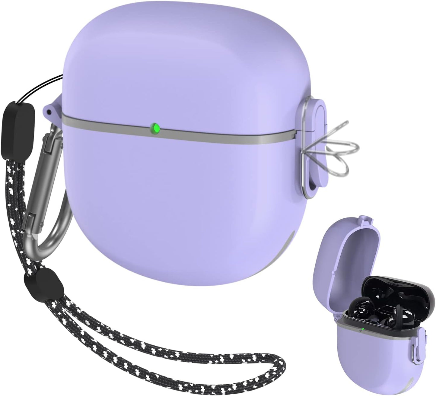 [2022 Upgrade] Bose Earbuds II Case, Ultimate Protection, Purple