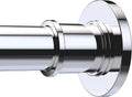 BRIOFOX Industrial Shower Curtain Rod - Never Rust Non-Slip 43-72 in
