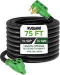 RVGUARD 40 Amp 75 Foot RV/EV Extension Cord - Heavy Duty Power
