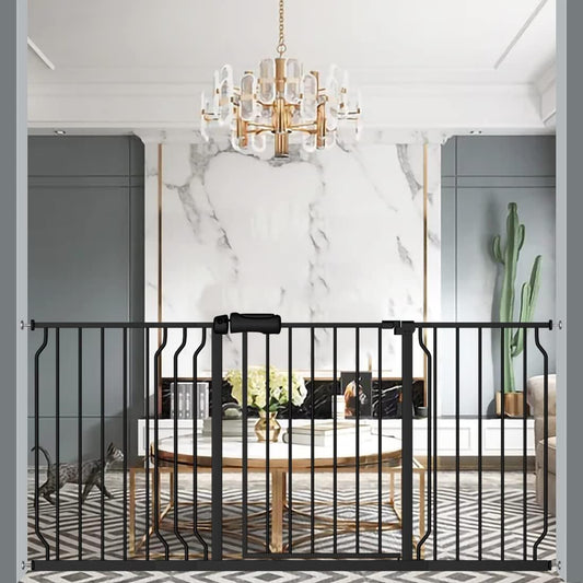 Extra Wide Pressure Mounted Baby Gate for Kids and Pets Safety