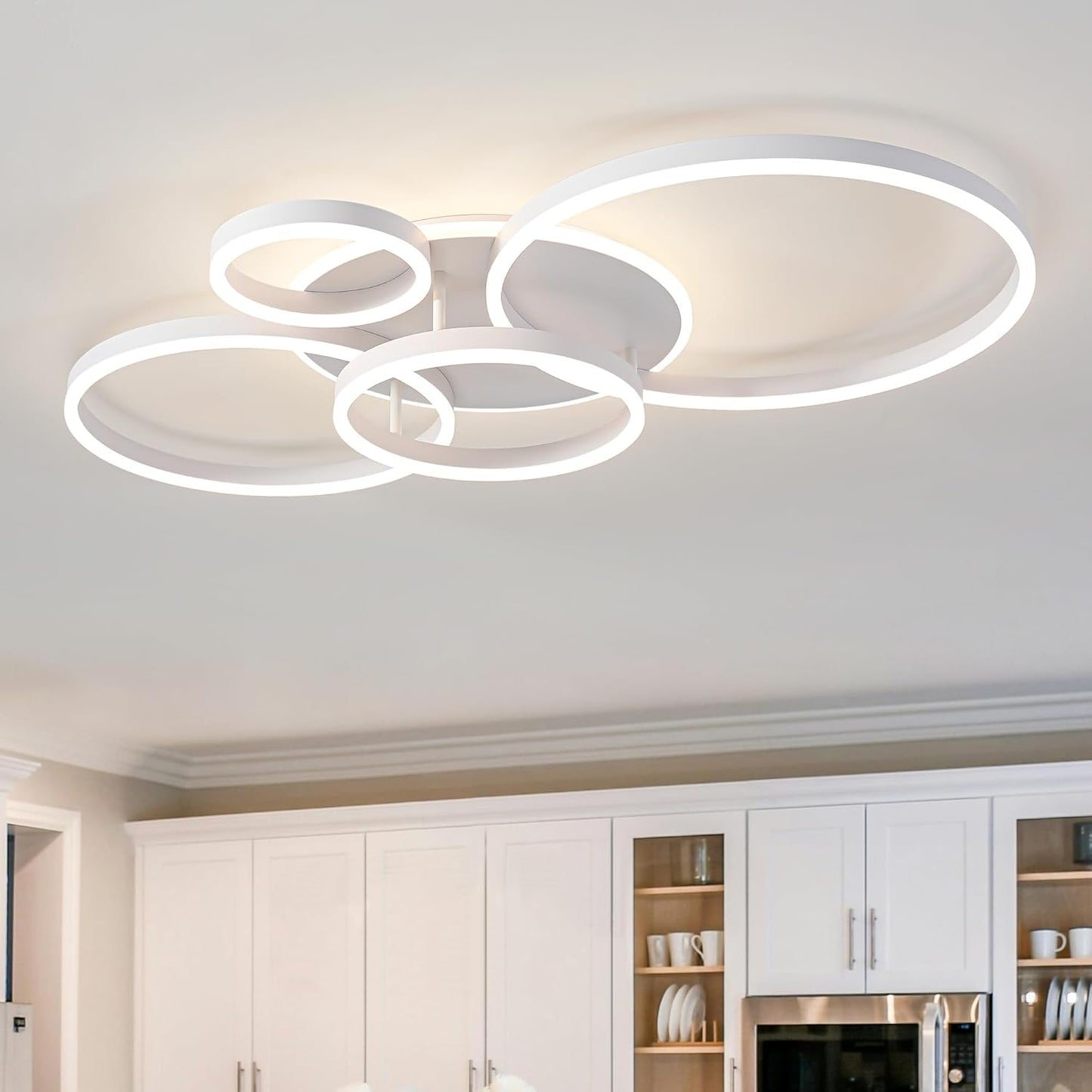 O'NEELDY Modern LED Ceiling Light with Remote for Any Room