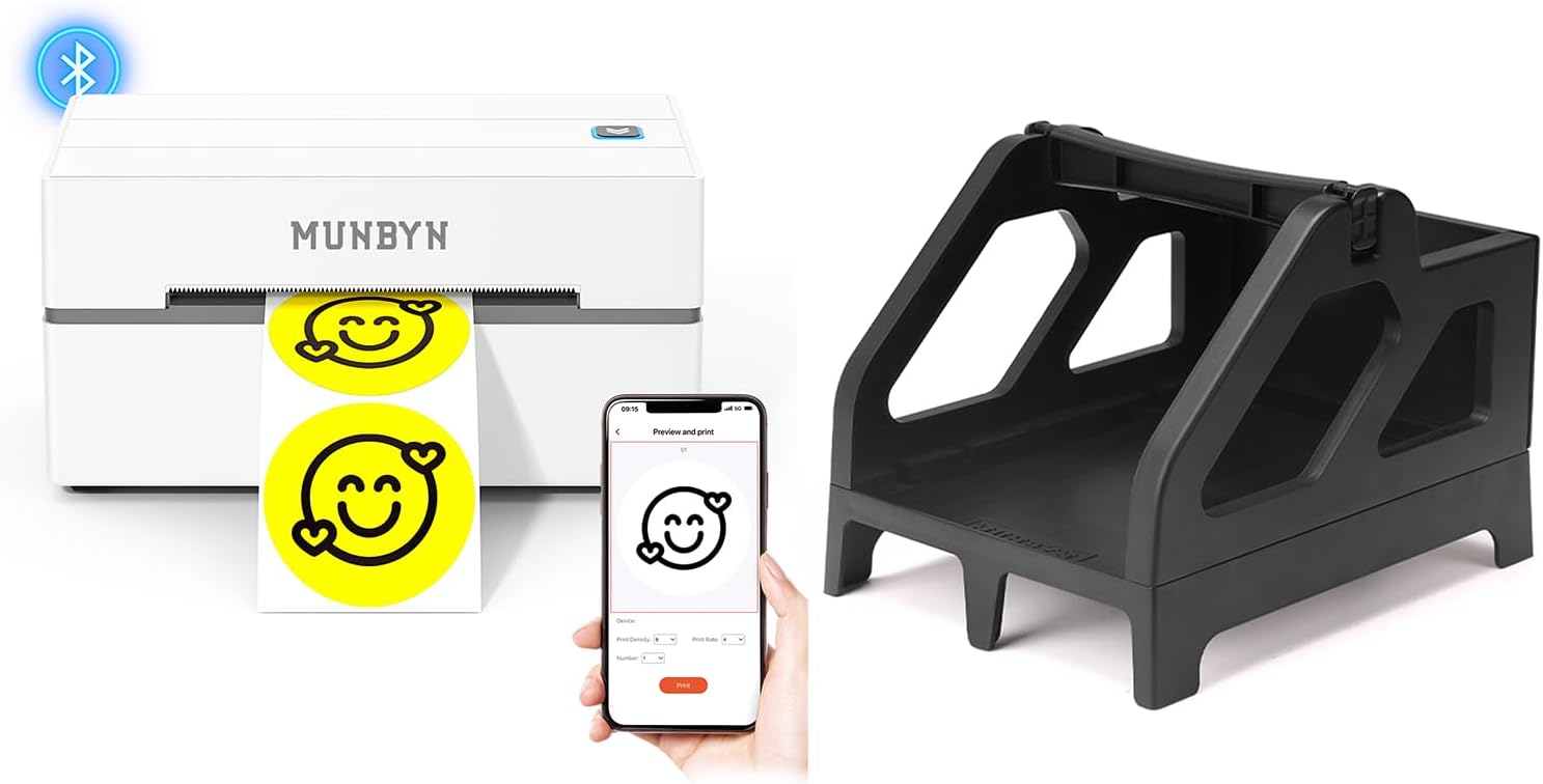 Fast Shipping with MUNBYN Bluetooth Printer!