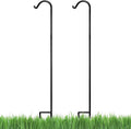 Ashman Black Shepherd Hook 92 in Pack of 2 - Heavy Duty Garden Hook