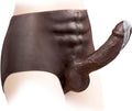 Strap on Dildo Harness with 7.3ft Huge Solid Black Dildo - Realistic