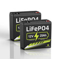 12V 25Ah LiFePO4 Deep Cycle Battery - Long Life Replacement