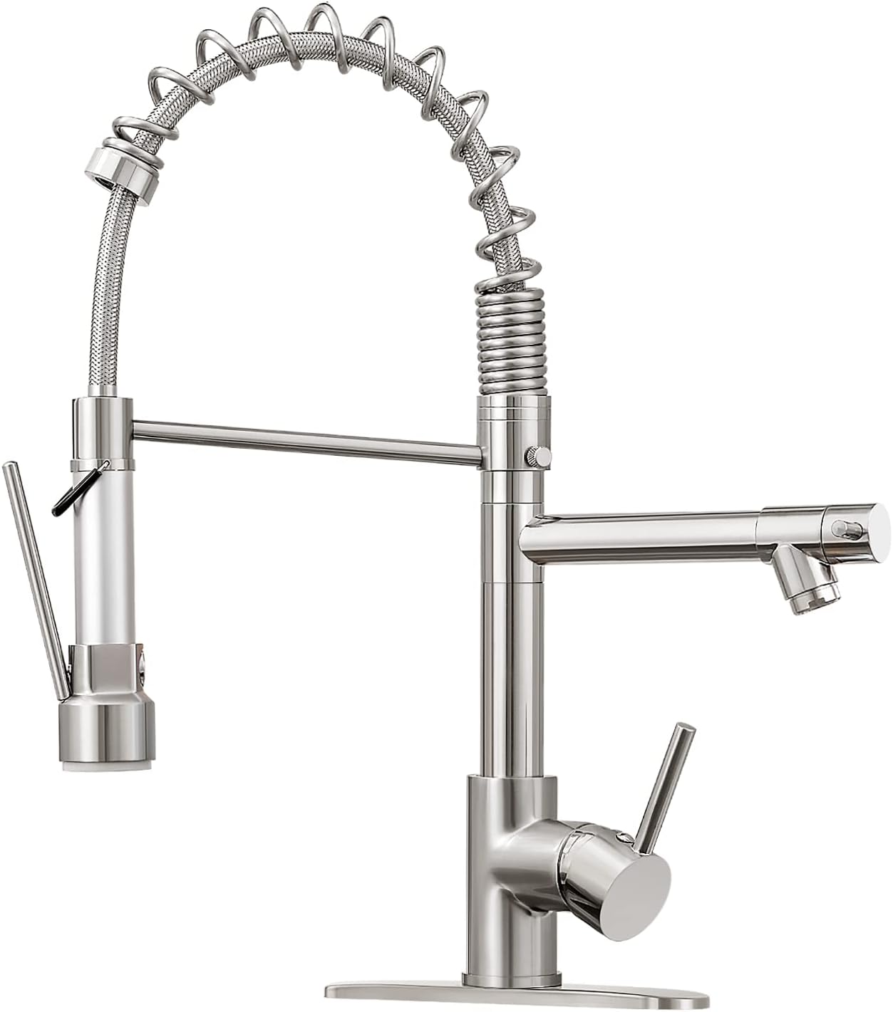 KZH Kitchen Faucet with Pull Down Sprayer for Modern Kitchens