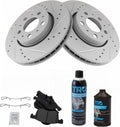 Front Brake Pad & Rotor Kit for 2001-2009 Volvo S60 - Ceramic G-Coated