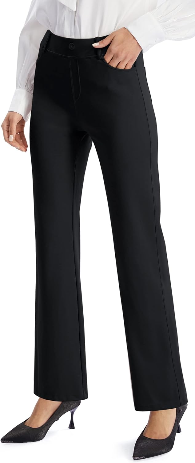 AFITNE Women's Yoga Dress Pants for Office and Casual Wear