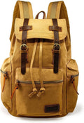 GEARONIC Vintage Canvas Backpack 15in Laptop Daypack - Rugged Everyday