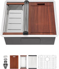 Sarlai 23 Undermount Bar Sink - Premium 16 Gauge Stainless Steel