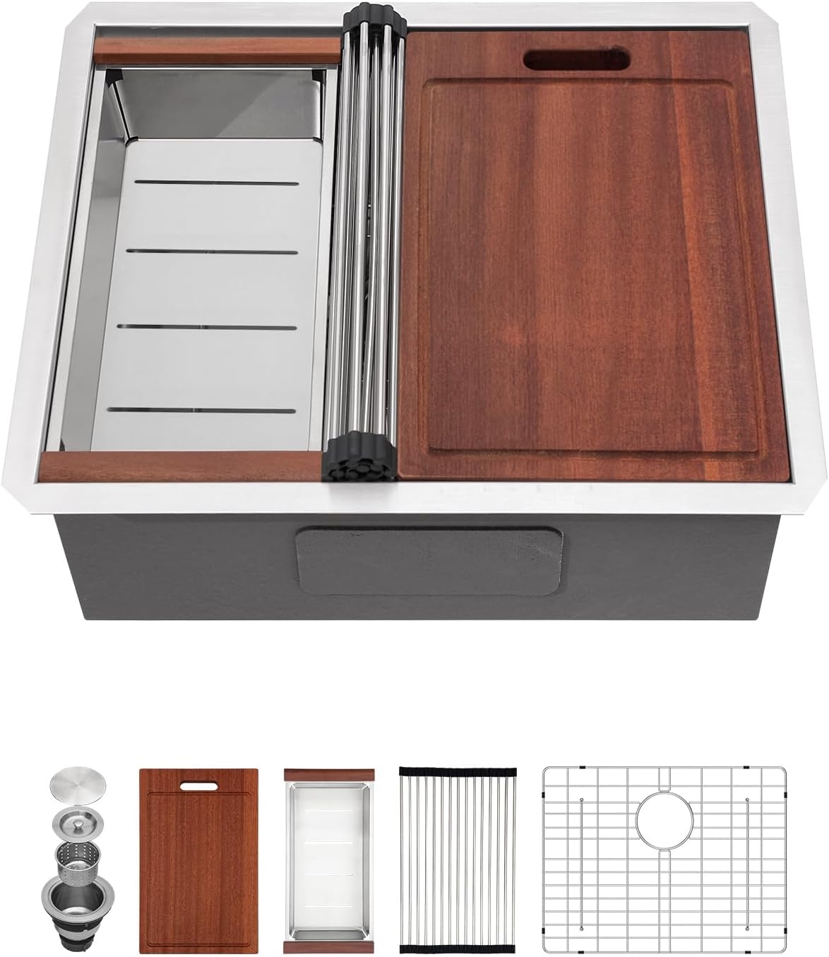 Sarlai 23 Undermount Bar Sink - Premium 16 Gauge Stainless Steel