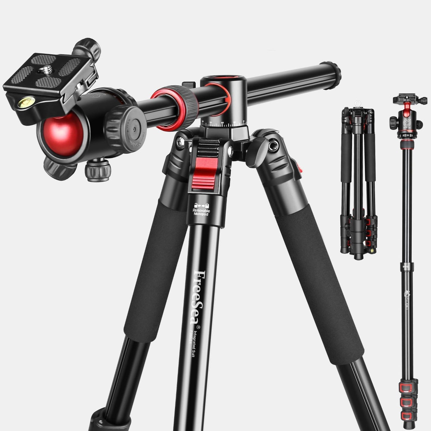 FreeSea 72 inch Camera Tripod with 360 Degree Ball Head