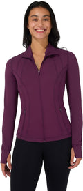 90 Degree By Reflex Full Zip Running Track Jacket - Slim (Style VLQD)