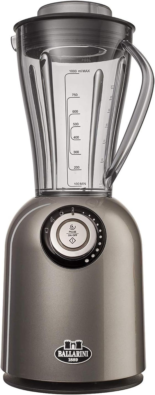 Italian Crafted Ballarini Blender - Metallic Grey Powerhouse