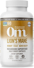Lion's Mane Mushroom Capsules Superfood - Focus & Memory Support