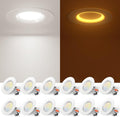 4 in LED Recessed Lighting 5CCT with Night Light - Dimmable Retrofit