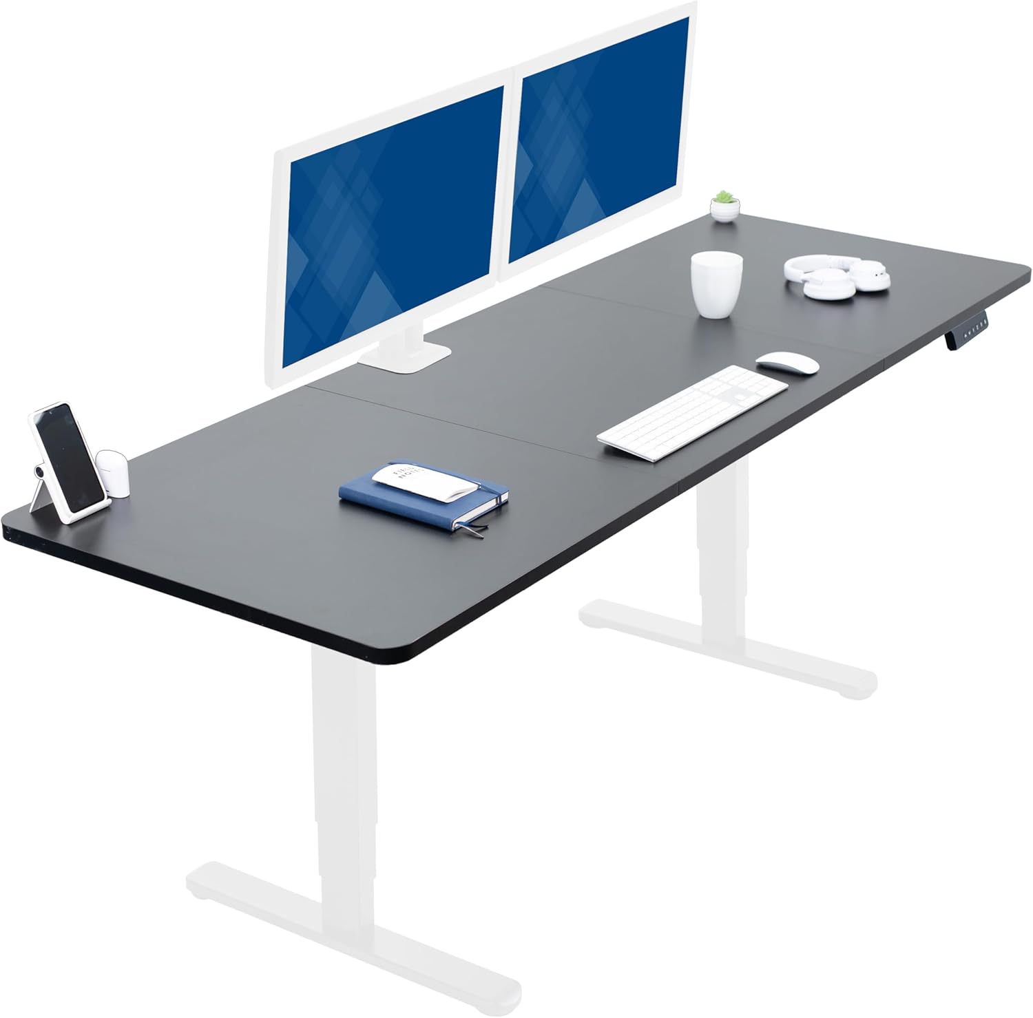 VIVO Electric Dual Motor Sit Stand Desk with Memory Height Adjustment