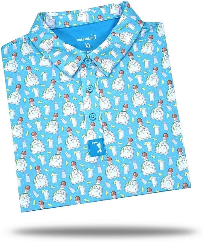 Funny Golf Polo Shirts with UPF 50 Protection for Men