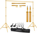 10ft x 7ft Titanium Gold Adjustable Backdrop Support System - Portable