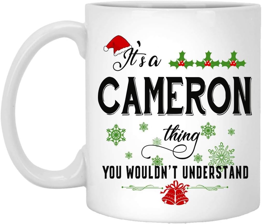 Cameron's Christmas Mug - A Personalized Perk Me Up!