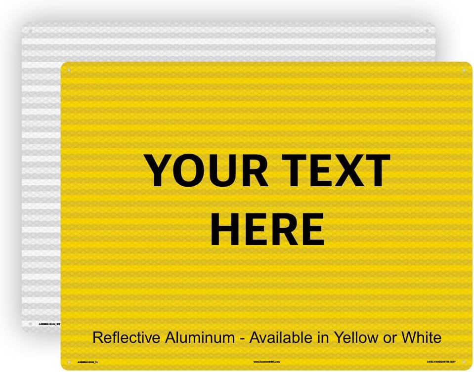 Customizable Metal Sign for Unique Messages - 18in x 24in