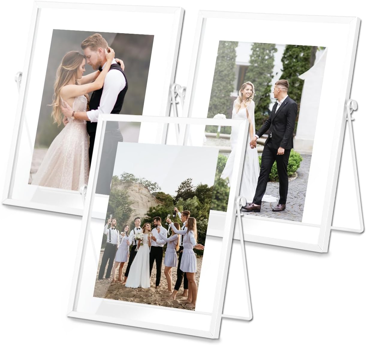 AceList Metal Picture Frames Set of 3 for Elegant Display