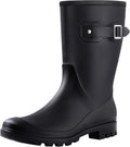 Mid Calf Rain Boots for Women - Lightweight Waterproof Garden Shoes