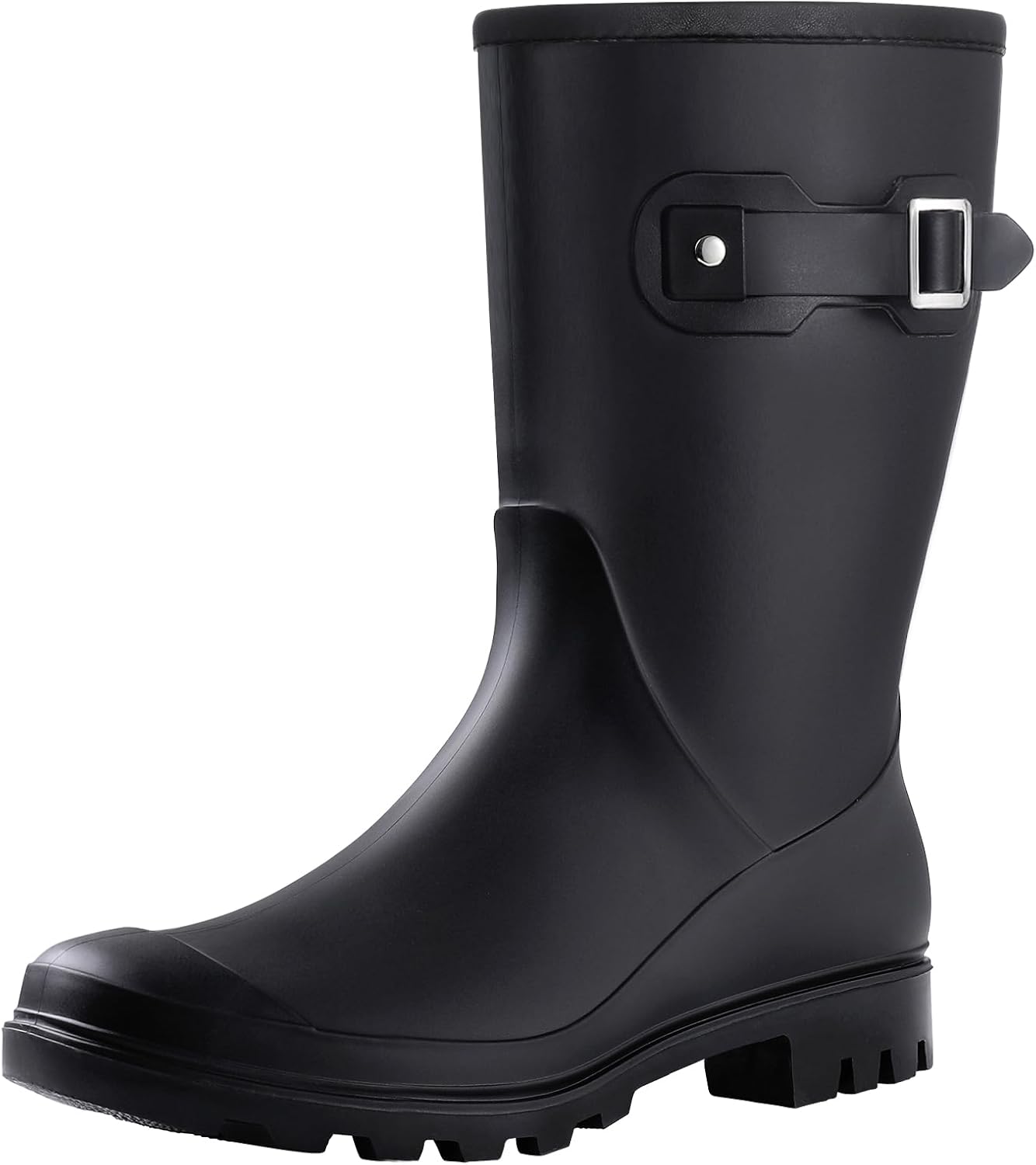 Evshine Women's Mid Calf Rain Boots for Stylish Comfort