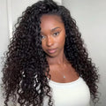 ISEE Half Wig Water Wave Human Hair 22 in - Beginner Friendly
