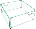 Fire Pit Wind Guard 17.5 x 17.5 x 7 in - Stable Flame Protection