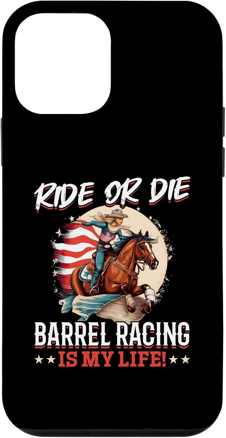 Barrel Racing Horse Ride iPhone 12 Mini Case - Race in Style!
