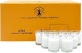 White Votive Candles 48-Pack Clear Glass Votives - Long Burn