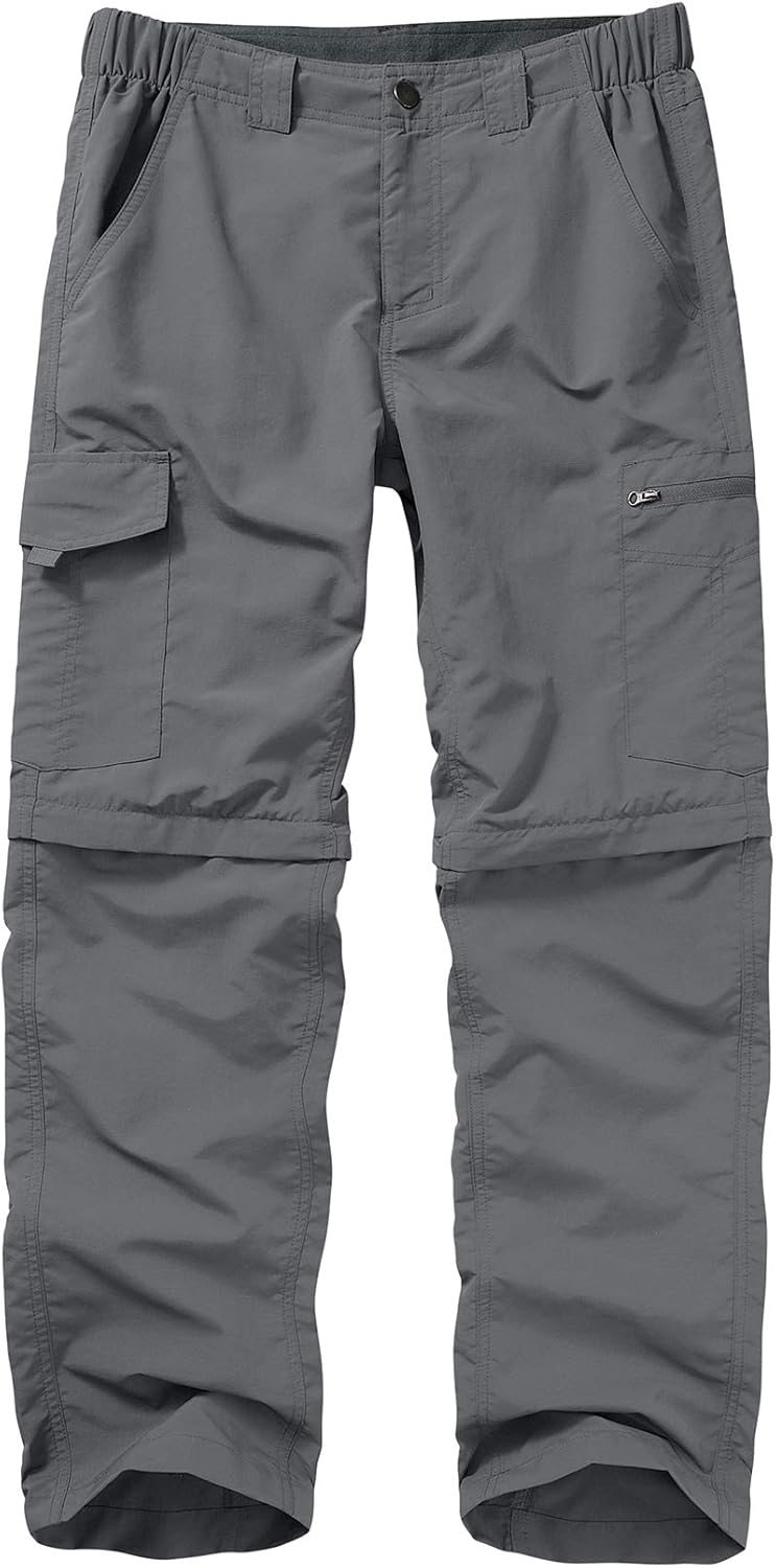Mens Hiking Pants Convertible Quick Dry Zip Off for Outdoor Use