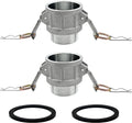 SAFBY 3in Cam and Groove Hose Fitting Pack - Quick Disconnect