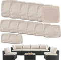 Outdoor Cushion Covers Replacement 14 PCS Patio Slipcovers Set