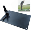 Golf Practice Plate Durable Metal Swing Trainer - Solid Steel Plane
