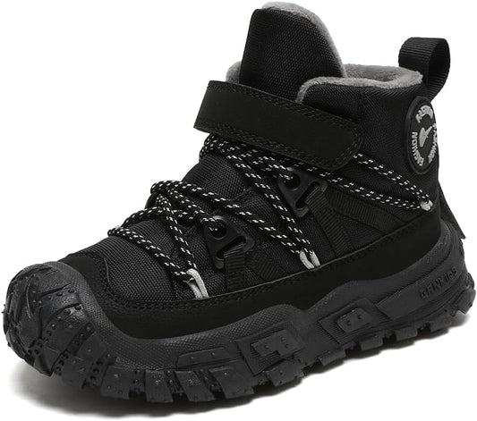 Boys Girls Winter Snow Boots Warm Outdoor Hiking Shoes Waterproof