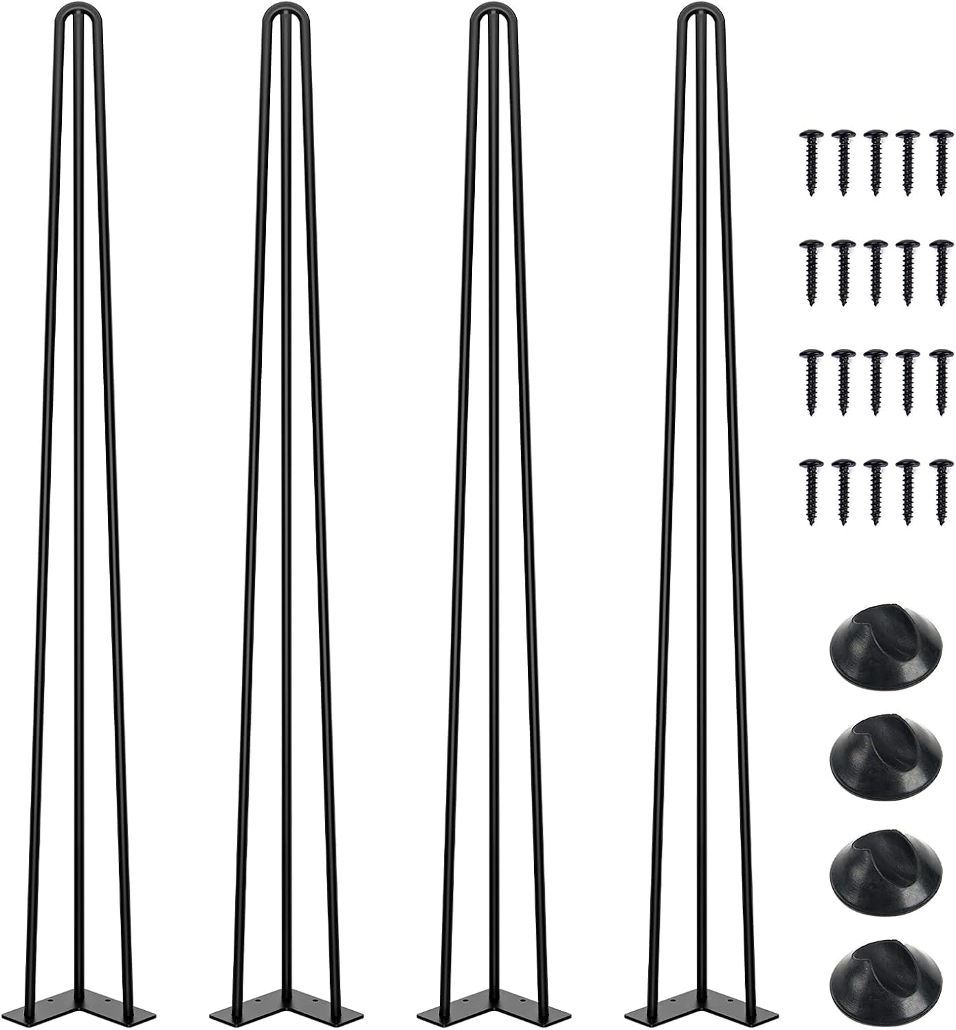 SMARTSTANDARD 42 Inch Hairpin Table Legs for Stylish Furniture
