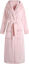 Richie House Women's Plush Soft Warm Fleece Bathrobe Robe - Cozy spa