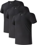 Men's Undershirts Combed Cotton T-Shirt 3 Pack - Cool Moisture-Wicking
