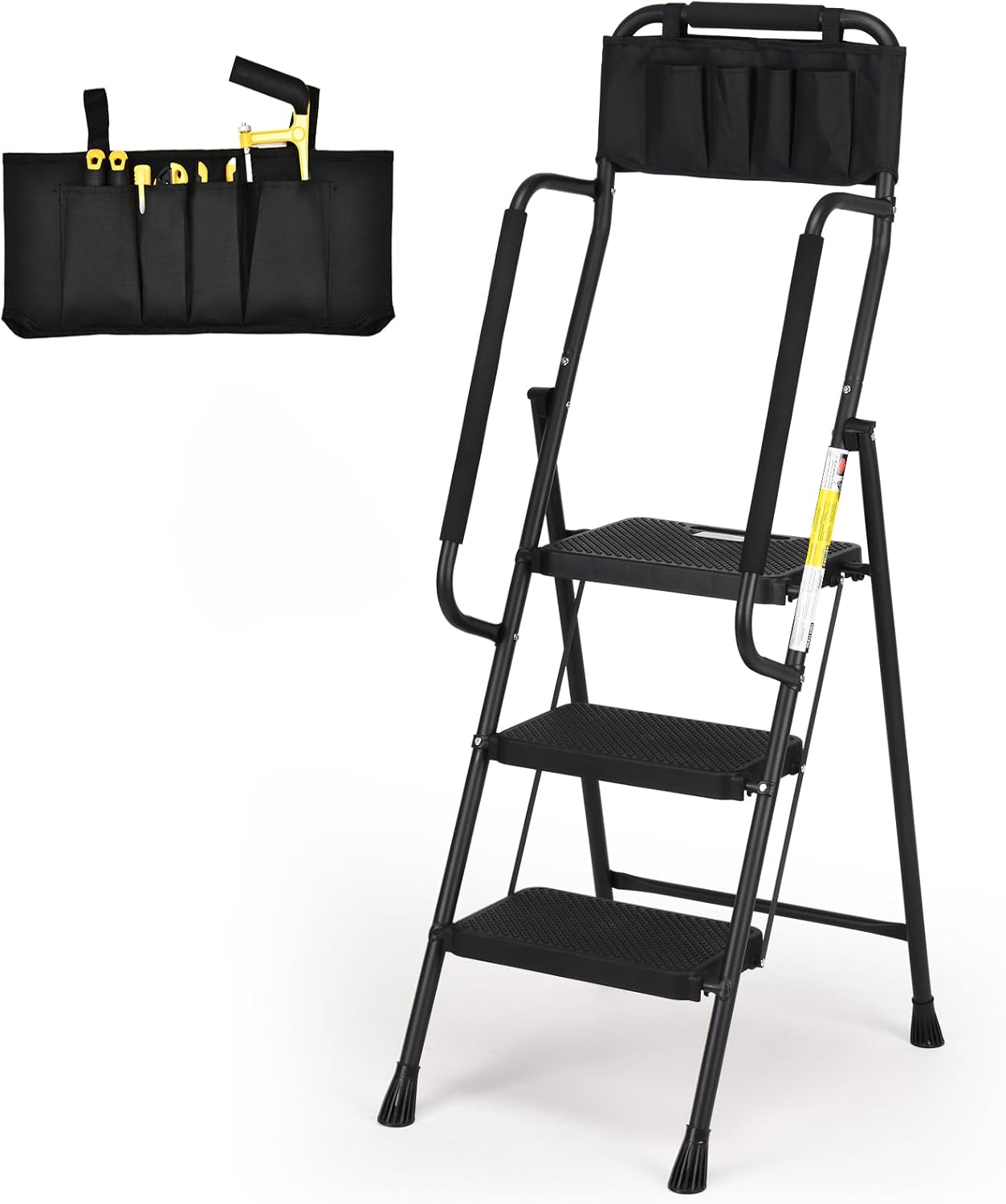 HBTower Step Ladder with Handrails for Home and Office Use