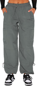 Waitfairy Cargo Pants Women Parachute Baggy Cargo Pants - Lightweight
