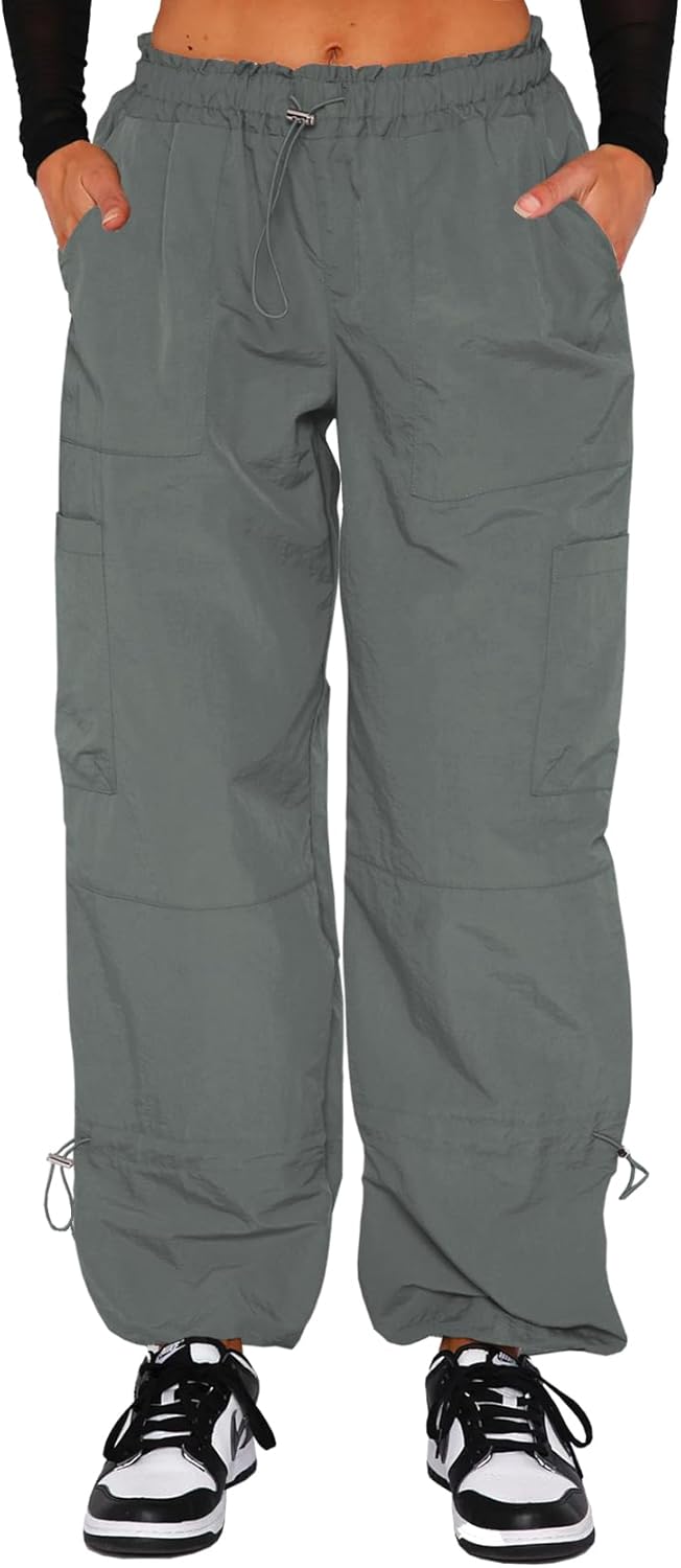 Waitfairy Cargo Pants for Women - Stylish Y2K Parachute Design