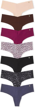 Victoria's Secret Women's No Show Thong Underwear Multi Pack - Smooth