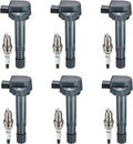 Ignition Coil Pack UF400 and Iridium Spark Plugs Set of 6 - Reliable