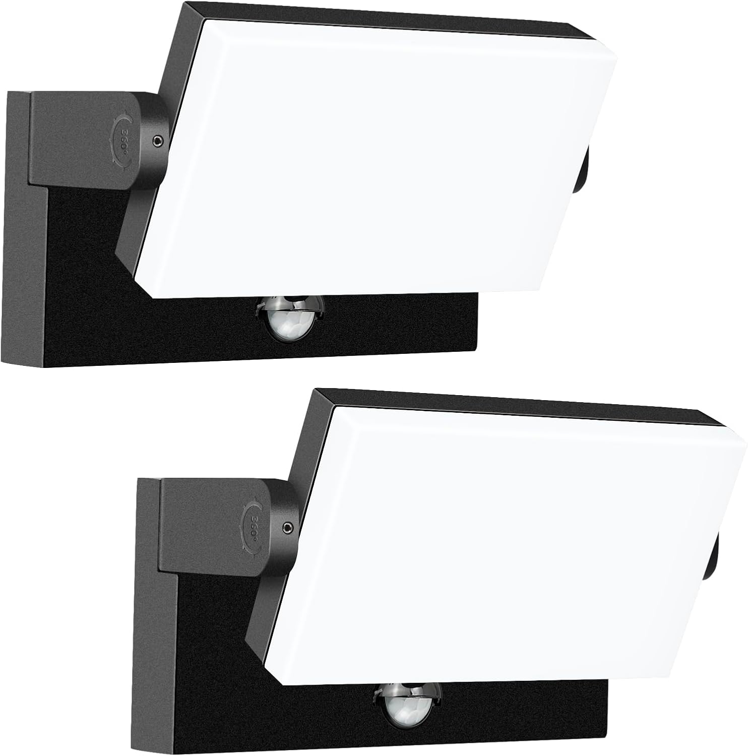 60W LED Outdoor Wall Light with Motion Sensor & Adjustable Color Temp