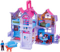 Fold and Go Pretend Play Mini Dollhouse - Portable Pretend Playset