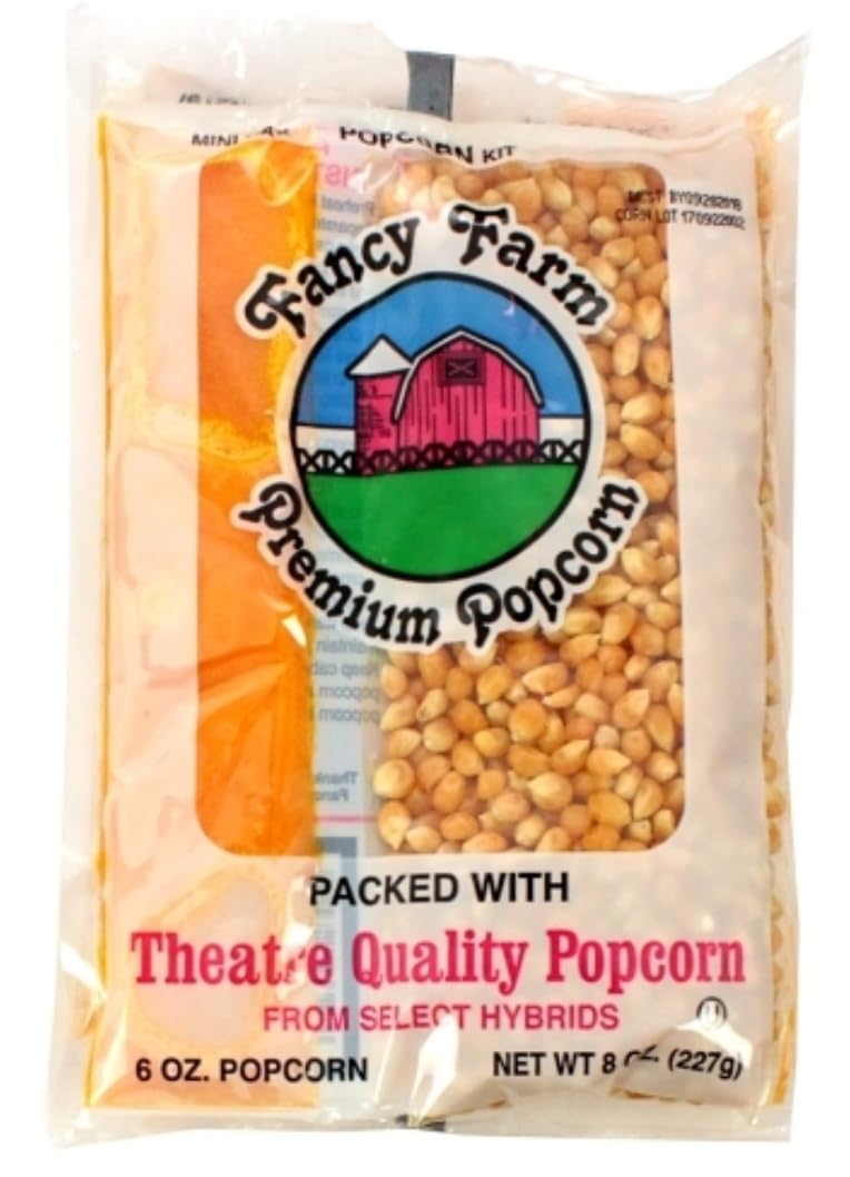 Fancy Farms Popcorn Mini-Max Kit - Perfect for Movie Nights