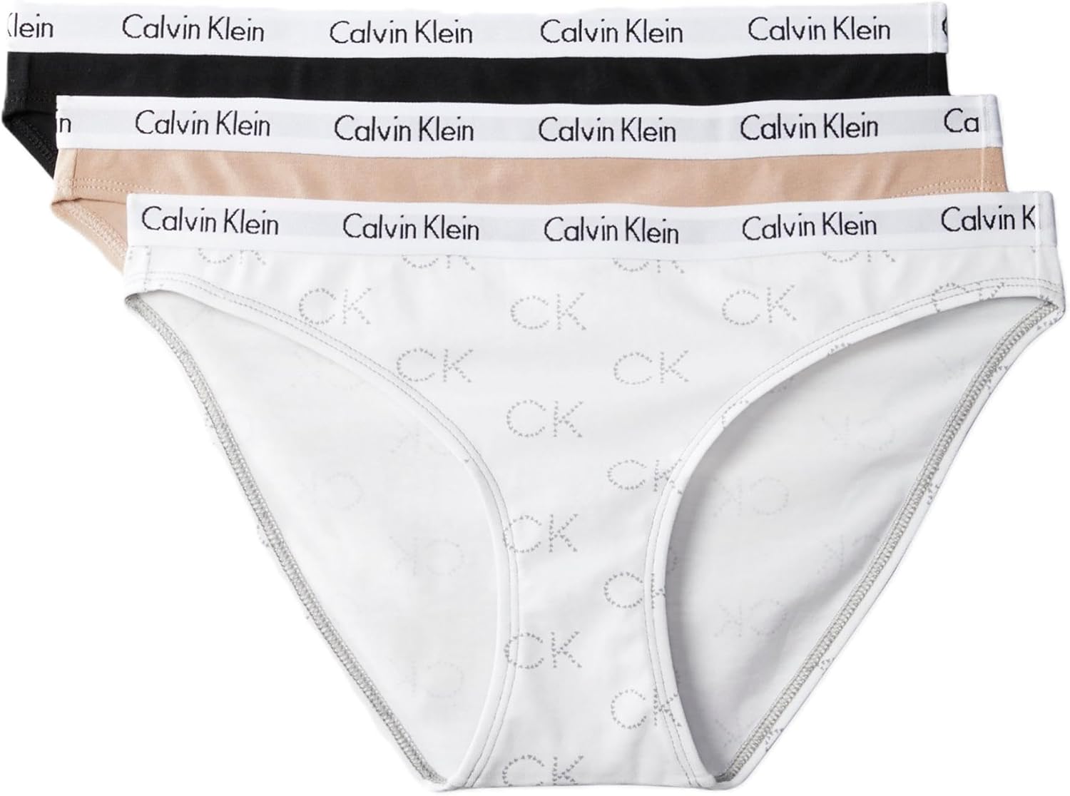 Calvin Klein Women's Carousel Logo Cotton Stretch Bikini Panties