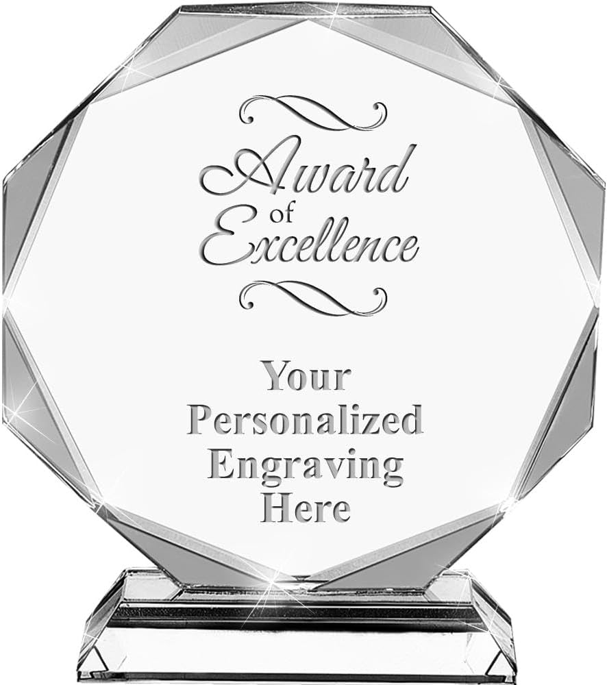 Custom Engraved Crystal Trophy Awards for Every Occasion